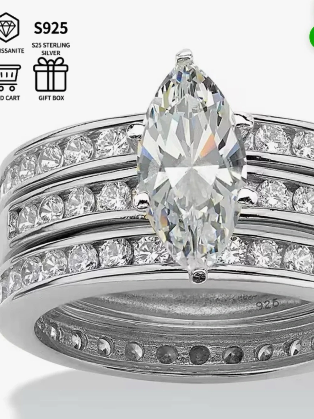 NWT-5.0 CT.TW SS 3-pc marquee wedding set